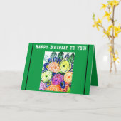Carte Joyeux anniversaire pour vous (Fleur jaune)
