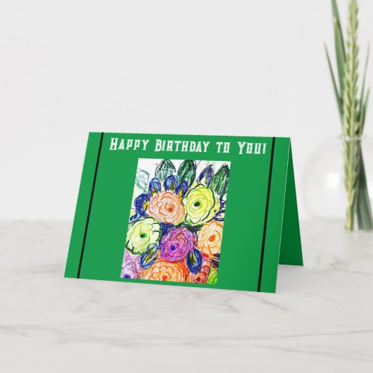 Carte Joyeux anniversaire pour vous (Devant)