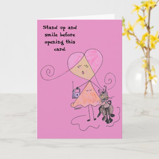 Carte Joyeux Anniversaire Pour Vous (Fleur jaune)