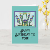 Carte Joyeux anniversaire pour vous ! (Fleur jaune)