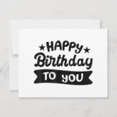Carte Joyeux anniversaire pour vous (Dos)
