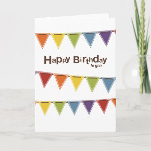 Carte Joyeux anniversaire pour vous Boutage arc-en-cie