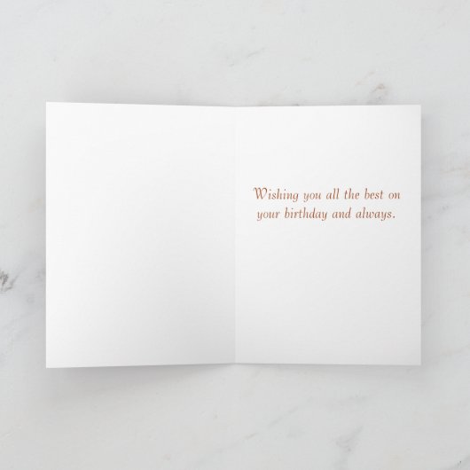 Carte Joyeux Anniversaire Pour Vous Désert Paysage Autom (Intérieur)