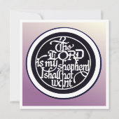 Carte Joyeux anniversaire pour vous & Le Seigneur est mo (Dos)