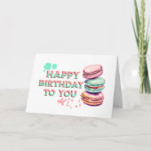Carte Joyeux Anniversaire Pour Vous | Macaron (Devant)