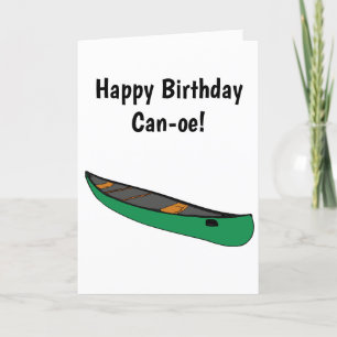 Carte Joyeux Anniversaire Pour Vous Paddling Canoë Anniv