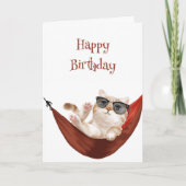 Carte Joyeux anniversaire Prenez le Easy Chat à Hammock  (Devant)