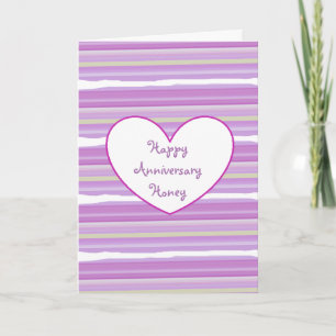 Carte Joyeux Anniversaire Pretty Purple Aquarelle