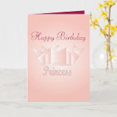 Carte Joyeux Anniversaire Princesse (Fleur jaune)
