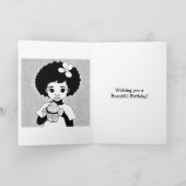 Carte Joyeux anniversaire | Princesse personnalisée (Intérieur)