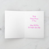 Carte Joyeux anniversaire : Princesse rose (Intérieur)