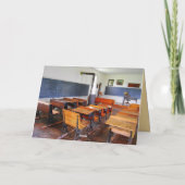 Carte Joyeux Anniversaire, Professeur, Maison Vintage (Dos)