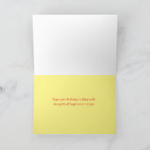 Carte Joyeux Anniversaire Professeur Rose Bouquet Fleur (Intérieur)