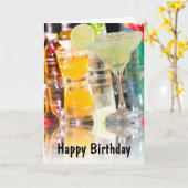 CARTE JOYEUX ANNIVERSAIRE PROFITEZ DE CÉLÉBRER VOTRE JOU (Fleur jaune)