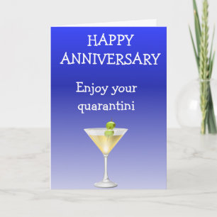 Carte Joyeux anniversaire Profitez de votre Quarantini Q