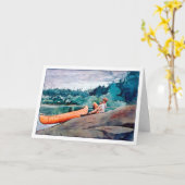 Carte Joyeux anniversaire Profitez des beaux-arts (Fleur jaune)