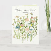 Carte Joyeux Anniversaire Psaume 30 Écriture Oiseaux Fle (Devant)