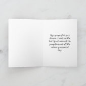 Carte Joyeux Anniversaire Purrfect Citrouille Pun (Intérieur)