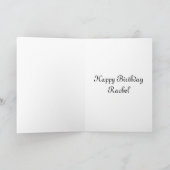 Carte Joyeux anniversaire Rachel (Intérieur)