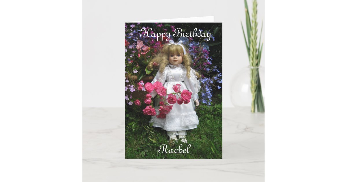 Carte Joyeux Anniversaire Rachel Zazzle Be Carte Joyeux Anniversaire Rachel Zazzle Be