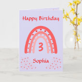 Carte Joyeux Anniversaire Rainbow Age Card (Fleur jaune)