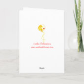 Carte Joyeux anniversaire Rainbow Balloons Aquarelle (Dos)