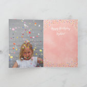 Carte Joyeux anniversaire Rainbow cake illustration anni (Intérieur)