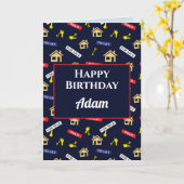 Carte Joyeux Anniversaire Realtor Estate Agent Realty Fu (Fleur jaune)