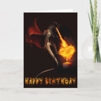 Joyeux Anniversaire Red Dragon Lover Fire Heart