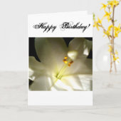 Carte Joyeux anniversaire religieux (Fleur jaune)