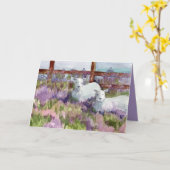 Carte Joyeux Anniversaire Religieux Bénédictions Agneaux (Fleur jaune)