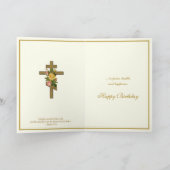 Carte Joyeux Anniversaire Religieux Orthodox Byzantine V (Intérieur)