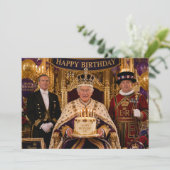 Carte Joyeux anniversaire roi Charles III (Debout devant)