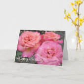 Carte Joyeux Anniversaire Rose Delight (Fleur jaune)