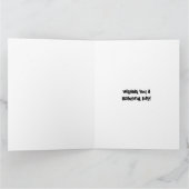 Carte Joyeux Anniversaire rose floral Pop Art (Intérieur)