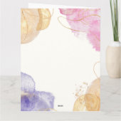 Carte Joyeux Anniversaire rose Gradient Moderne Ajouter  (Dos)