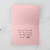 Carte Joyeux anniversaire Rosebud (Intérieur)