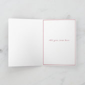 Carte Joyeux Anniversaire Rouge Blanc Roses (Intérieur)