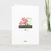 Carte Joyeux Anniversaire Rouge Bleu Madras Check (Dos)