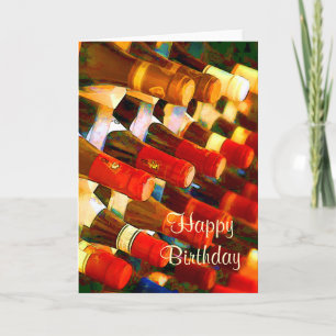 Carte Joyeux anniversaire rouge ou blanc