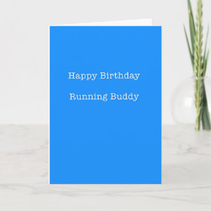 Carte Joyeux Anniversaire Running Buddy Card