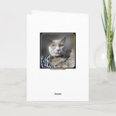 Carte Joyeux Anniversaire Russe Bleu Chat (Dos)