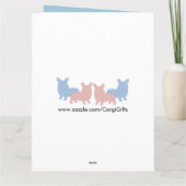 Carte Joyeux anniversaire Sable Corgi (Dos)