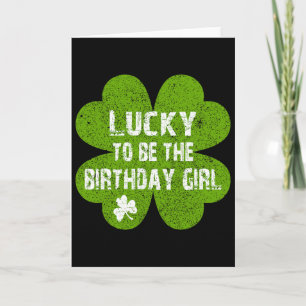 Carte Joyeux anniversaire Saint-Patrick Chanceux d'être 