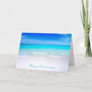 Carte Joyeux anniversaire Sandy Beach Mariage