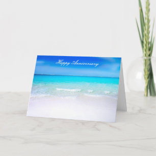 Carte Joyeux anniversaire Sandy Beach Mariage