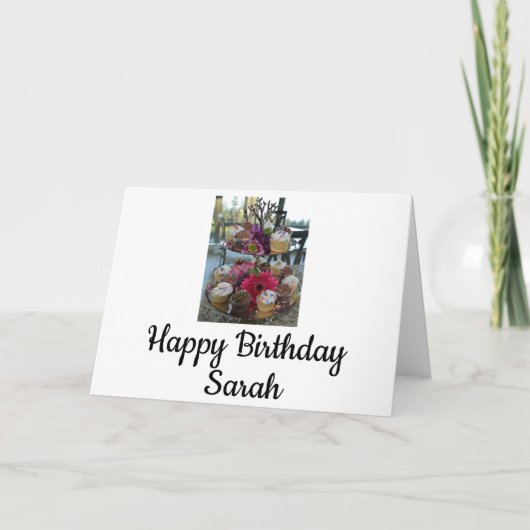 Carte Joyeux anniversaire Sarah (Devant)