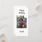 Carte Joyeux anniversaire Sarah (Devant/Arrière en situation)