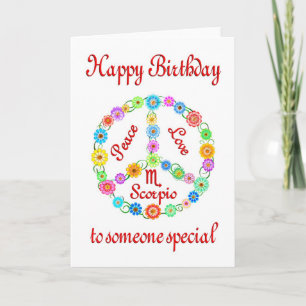 Carte Joyeux Anniversaire Scorpio