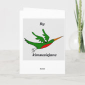 Carte "Joyeux anniversaire sept années " (Dos)